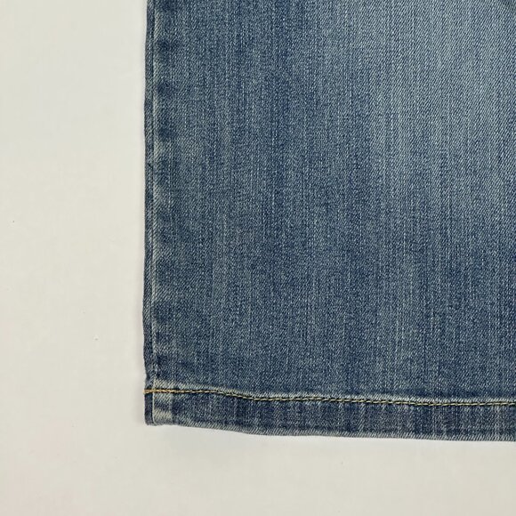Ann Taylor Weekend Button-Waist Denim Mini Skirt Women’s 6 Stretch EXCELLENT - Picture 6 of 7